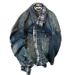 Men's Clothing Plaid Irregular Splicing Two Piece Design Denim Loose Jacket Brand Top Clothes_mkmklike.com