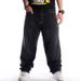 Pure 2022 European And American Style Black Washed Jeans For Men Hip Hop Street Dance Loose Plus Size Youth Long Pants_mkmklike.com