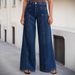 Women's Clothing Fashion Jeans Loose Wide Leg Comfortable Stretch Denim Pants High Quality Fashionable Casual_mkmklike.com