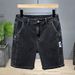 Men's Clothing Summer Fashion Denim 5 Point Shorts Ins Style Fashion Straight Tube Ripped Shorts_mkmklike.com