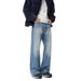 Men's Vintage Washed Denim Jeans – 90s Retro Baggy Flare Pants For Streetwear & Casual Outfits_mkmklike.com
