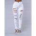 Cross-border , Wish, , Ripped Jeans Women, Slim-fit Pants, Versatile Street Style For Trendy Women_mkmklike.com