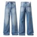Men's Vintage Washed Denim Jeans – 90s Retro Baggy Flare Pants For Streetwear & Casual Outfits_mkmklike.com