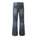 Flared Jeans Vibe Punk Trendy Brand Washed Vintage Loose Pants Men's Hippie Casual Wide-Leg_mkmklike.com