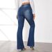 Women's Clothing Slim Fit Flared Pants Trousers Vintage Stretch Denim Jeans For Women - High Waist Flared Bootcut Pants With Retro Wash (Blue, S-XXL)_mkmklike.com