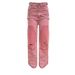 Streetwear Distressed Denim Jeans - High Waist Loose Fit Straight Leg Pants With Patchwork & Ripped Details For Men & Women_mkmklike.com