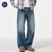 Pure Muqiu Clothing | 2025 Autumn New Ripped Patch Jeans Men's Vintage Stonewashed Textured Long Pants_mkmklike.com