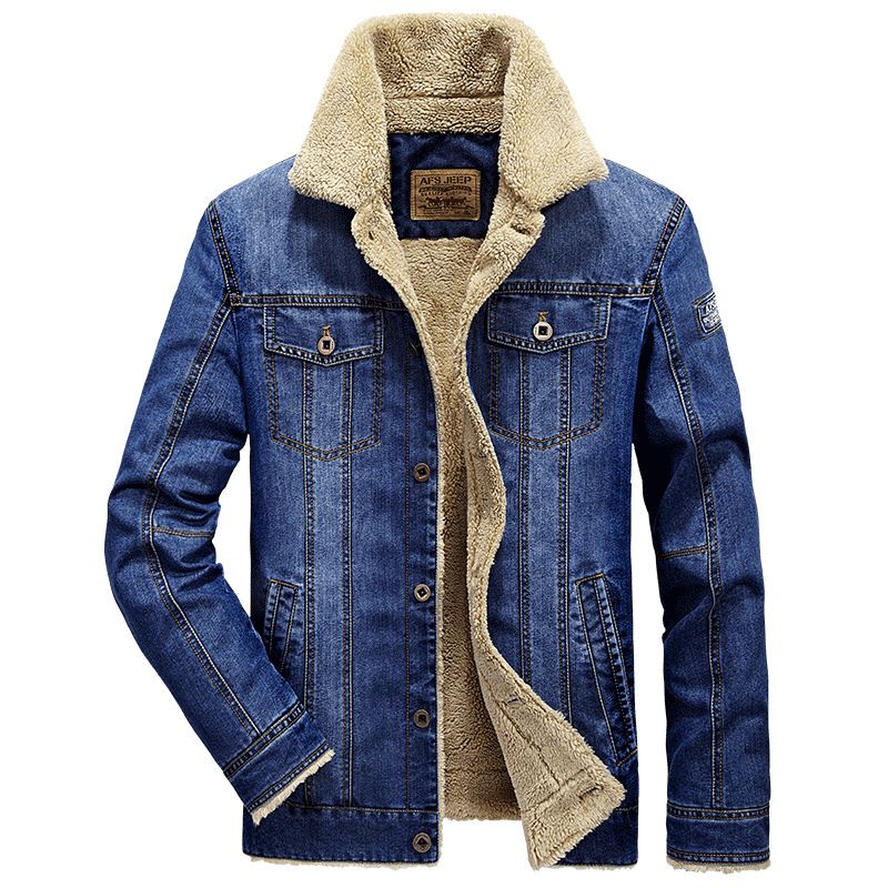 Winter Denim New Style Men's Thick Top Trendy Cotton Jacket Batch_mkmklike.com