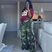 Women's Camouflage Wide Leg Pants European American Style Fashion Hot Girl Frayed Side Design Jeans_mkmklike.com
