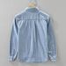 Denim Retro Long Sleeved Shirt For Men, Fashionable And Versatile, Artistic And Casual Loose Top_mkmklike.com