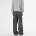 Men's Washed Cargo Pocket Wide Leg Jeans, American High Street Loose Straight Casual Trendy Versatile Denim Pants_mkmklike.com