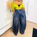 Vintage Distressed Washed Denim Jeans For Women Reverse Waistbands Available On Marketplaces_mkmklike.com