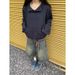 Men's Clothing Retro Washed Denim Shorts Straight Wide Leg Distressed Loose Casual Versatile Cropped Pants_mkmklike.com