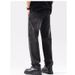 Men's Clothing Spring And Autumn Retro Jeans Men's Loose Straight Pants Trendy Stitching Washed Workwear Denim Trousers_mkmklike.com