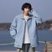 Vintage Plaid Patchwork Jacket For Men, Spring And Autumn Retro Design, Hoodless Top, American Style Turn-down Collar_mkmklike.com