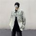 Loom European And High Street Vib Trendy Brand Men's American Retro Denim Vintage Washed Frayed Edge Workwear Jacket_mkmklike.com