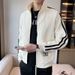 Color-Block Baseball Korean Style Trendy Men's Casual Coat 2024 New Spring And Autumn Fashion Brand Patchwork Jacket_mkmklike.com