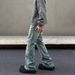 Men's Clothing Washed Blue Cleanfit Jeans For Men Men's Vintage Washed Blue Cleanfit Jeans Straight Leg Retro Denim Pants For Casual Wear_mkmklike.com
