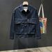 Spring And Autumn Original Color Denim Design Large Pocket Lapel Top Men's American Fashion Brand Washed Jacket_mkmklike.com