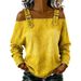 Women's Off Shoulder Long Sleeve Denim Blouse, Adjustable Strap Cold Shoulder Casual Top, Loose Fit Curved Hem Jeans Shirt For Daily Wear Streetwear,_mkmklike.com