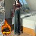 Retro High-waisted Fleece-lined Jeans For Women, New Autumn And Winter Thickened Loose Slimming Drapey Straight-leg_mkmklike.com