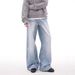 Men's Clothing Cleanfit Casual Washed Jeans For Men And Women Street Style Straight Loose Retro Trousers Wide Leg Pants_mkmklike.com
