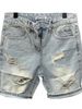 2024 Summer Ripped Denim INS Trendy Brand Personality Side Cat Whiskers Patchwork Five-Point Mid-Length Shorts_mkmklike.com