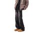 American High Street Washed Slightly Flared High-end Sense Ribbon Stripe Jeans Men's Autumn Straight Wide-leg Pants_mkmklike.com