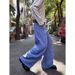 2026 French Blue Washed Jeans Herringbone French Retro Overalls Men's Vintage Straight Trousers_mkmklike.com