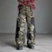 Men's Camo Streetwear Jeans – Relaxed Straight Fit, Distressed Washed Denim (S-3XL) | Military-Inspired & Hand-Painted Details_mkmklike.com