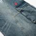 Punk Washed Oversized Scimitar Jeans For Men Trendy Niche Deconstructed Design Multi-Pocket Cargo Pants_mkmklike.com