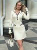 Women's Clothing Slim temperament long-sleeved knitted skirt female _mkmklike.com