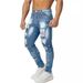 Men's Clothing Slim Fit Ripped Distressed Stretch Jeans Casual Versatile Handsome New Trend_mkmklike.com