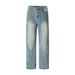 Unisex American Style Graffiti Distressed Straight Leg Jeans Trendy Fashionable Loose Fitting Wide Leg Pants New 2026 Style_mkmklike.com