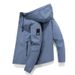 Men's jacket 2023 hooded solid color men's youth handsome three-dimensional casual comfortable zipper pocket top_mkmklike.com