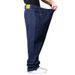 Large Size Jeans Men's Fattened Plus Size Fat Loose Straight Jeans Men's Elastic Cross-border Jeans_mkmklike.com