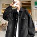Ripped Denim Men Spring Autumn Trendy Cool High-end American Retro Workwear Jacket Casual Top_mkmklike.com