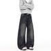 Men's Clothing High Quality Cleanfit Curved Jeans Washed Bamboo Texture Couple Pants_mkmklike.com