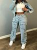 New Cross-Border European And American Women's Fashion Sexy Street Trendy Three-Dimensional Multi-Pocket Cargo Style_mkmklike.com