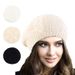 Hot Sale New Women Casual Plain Color Knitted Beret Winter Warm Vintage Wool French Artist Beanie Cap Painter Girls Acrylic Hat_mkmklike.com