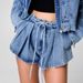 Women's Clothing Workwear Style Denim Jacket High Waist Loose Slim Short Suit _mkmklike.com