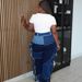Women’s Patchwork Denim Jeans – Distressed Wash, Fringe Hem & High-Waisted Straight Fit, Y2K Streetwear (S-XXL)_mkmklike.com