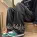 Jeans Men's Spring And Autumn Retro Old Trendy Brand Ins Straight Loose Casual High Street Vibe Wide Leg Dad Pants_mkmklike.com