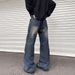 Men's Oversized Cargo Jeans With Pockets American High Street Style Loose Wide Leg Trousers Trendy Paratrooper Casual Autumn Wear_mkmklike.com