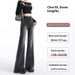 Women's New Spring High-waisted Slim-fit Cropped Straight-leg Flared Jeans That Don't Cling To The Legs_mkmklike.com