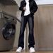 Black And Gray Washed Jeans Men's Spring And Autumn High Street Retro Loose And Thin Versatile Trendy Brand Micro-pull Pants Washed And Old_mkmklike.com