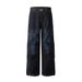 Large Pocket Cargo Unique Niche Pleated Design Loose Wide-Leg Straight Pants Men's Vibe Trendy Brand_mkmklike.com