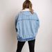 "Women's Sherpa-Lined Denim Jacket – Detachable Faux Fur Collar Trucker Coat (S-2XL, Light Blue)"_mkmklike.com