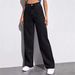 Women's High-Waisted Straight Leg Jeans - Classic Washed Denim Pants For Casual & Office Wear (Black, Light Blue, Medium Blue, Dark Blue, Gray)_mkmklike.com