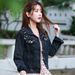 Pearl-Embellished Denim Jacket For Women – Oversized Boyfriend Fit With Korean Aesthetic_mkmklike.com